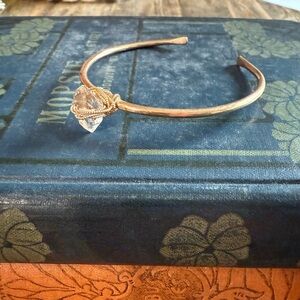 Handcrafted Herkimer Diamond Cuff Bracelet